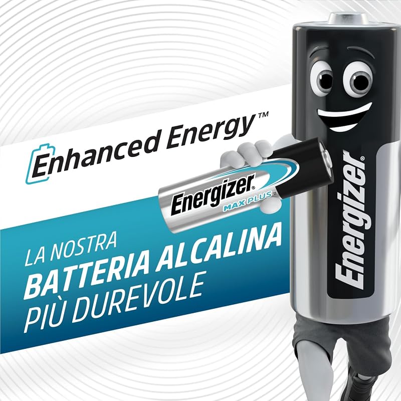 Max Plus - Pile AA (Confezione da 10) Batterie Alcaline 1,5V