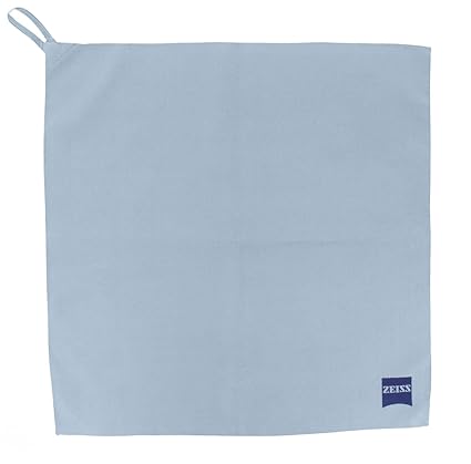 ZEISS Brillenputztuch - Optiker-Werkstatttuch aus Mikrofaser (37x37cm) mit Haken