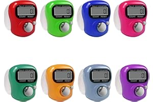FIOTOK Electronic Finger Counter,5 Digit LCD Electronic Digital Display Finger Hand Tally Counter Counting for Golf,Goods Counting,Lap & Knitting