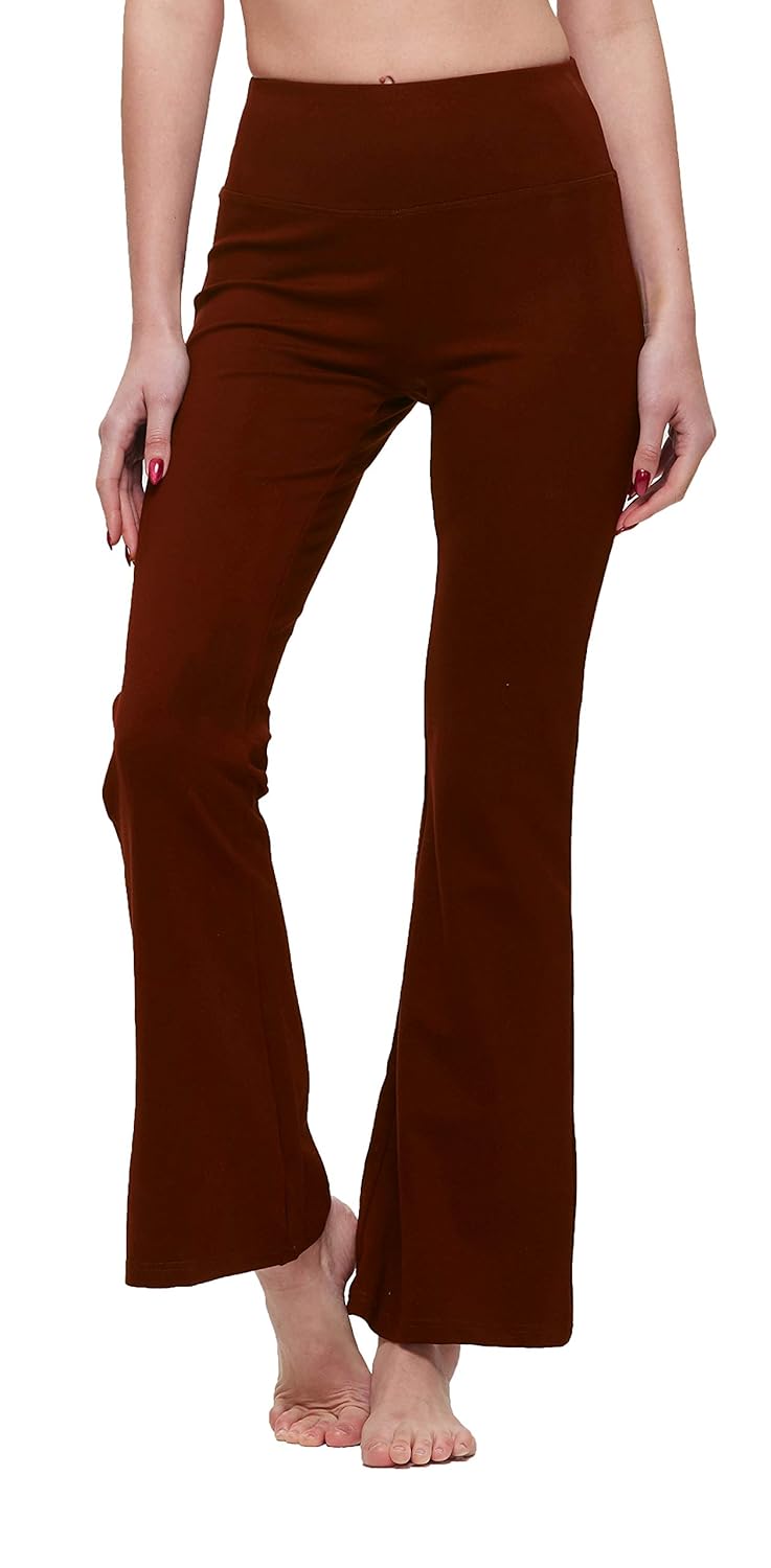 Buy Lotsyle Casual Stretchy Flare Yoga Pants Women Non SeeThrough High
