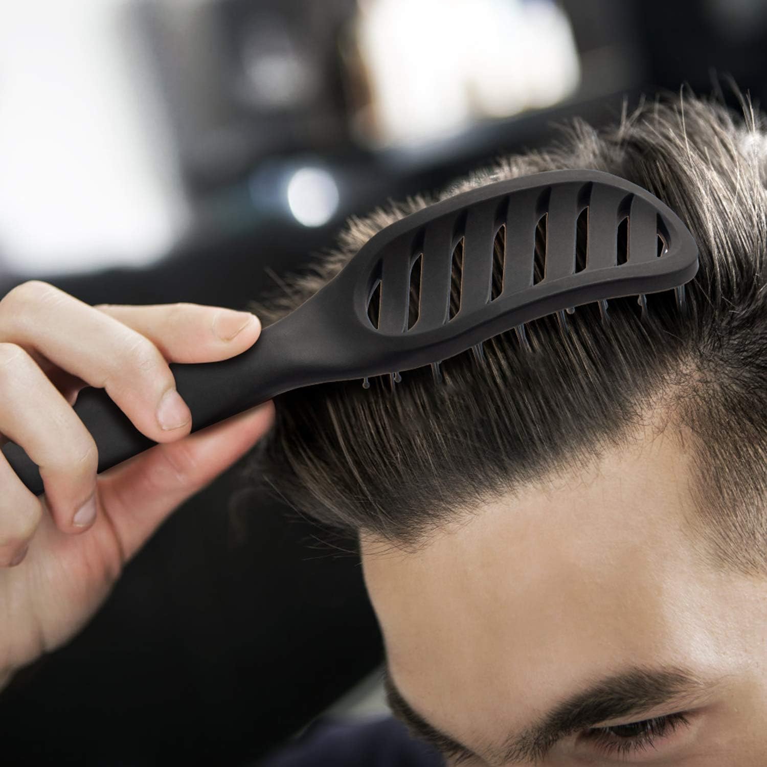 FIXBODY Curved Vent hair Brush for Blow Drying Styling and Solon - Image 5
