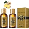 2PC (60ml) Belly Drainage Ginger Oil, Slimming Tummy Ginger Oil, Ginger Oil Lymphatic Drainage Massage, Ginger Essential Oil Care for Skin