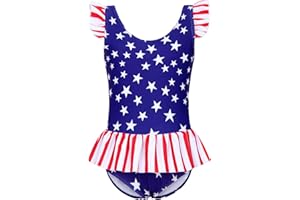 Vieille Toddler Little Girls One Piece Swimsuits Ruffles Bathing Suits Mermaid Dinosaur Swimwear 2-7T