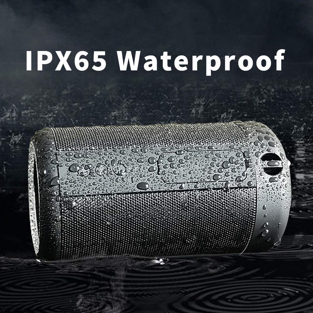 ATSOUND Portable Bluetooth Speaker IP65 Waterproof Powerbank TWS HIFI Black - Image 3