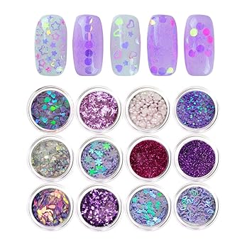 Gold Nail Art Glitter Dust Powder Silver Sequins Sheets Tips