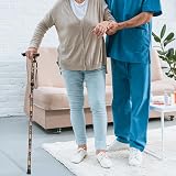 supregear Adjustable Folding Walking Cane Portable Lightweight Black Floral view 7