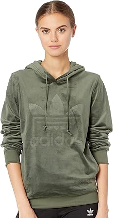 adidas trefoil hoodie base green