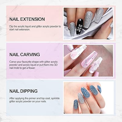 Buy Acrylic Nail Kit Set Professional Acrylic With Everything 27 Colors Acrylic Powder Monomer Liquid Glitter Colored Acrylic Powder False Nail Tips Nail Rhinestone Manicure Tools For Beginner And Salon Online In