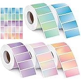 Humyoun 2500 Pcs Thermal Sticker Labels 1. 25 x 2. 25 Inch Rectangle Direct Thermal Labels Self Adhesive Multipurpose Printer Stickers for DIY Logo Design, Qr Code, Name Tag