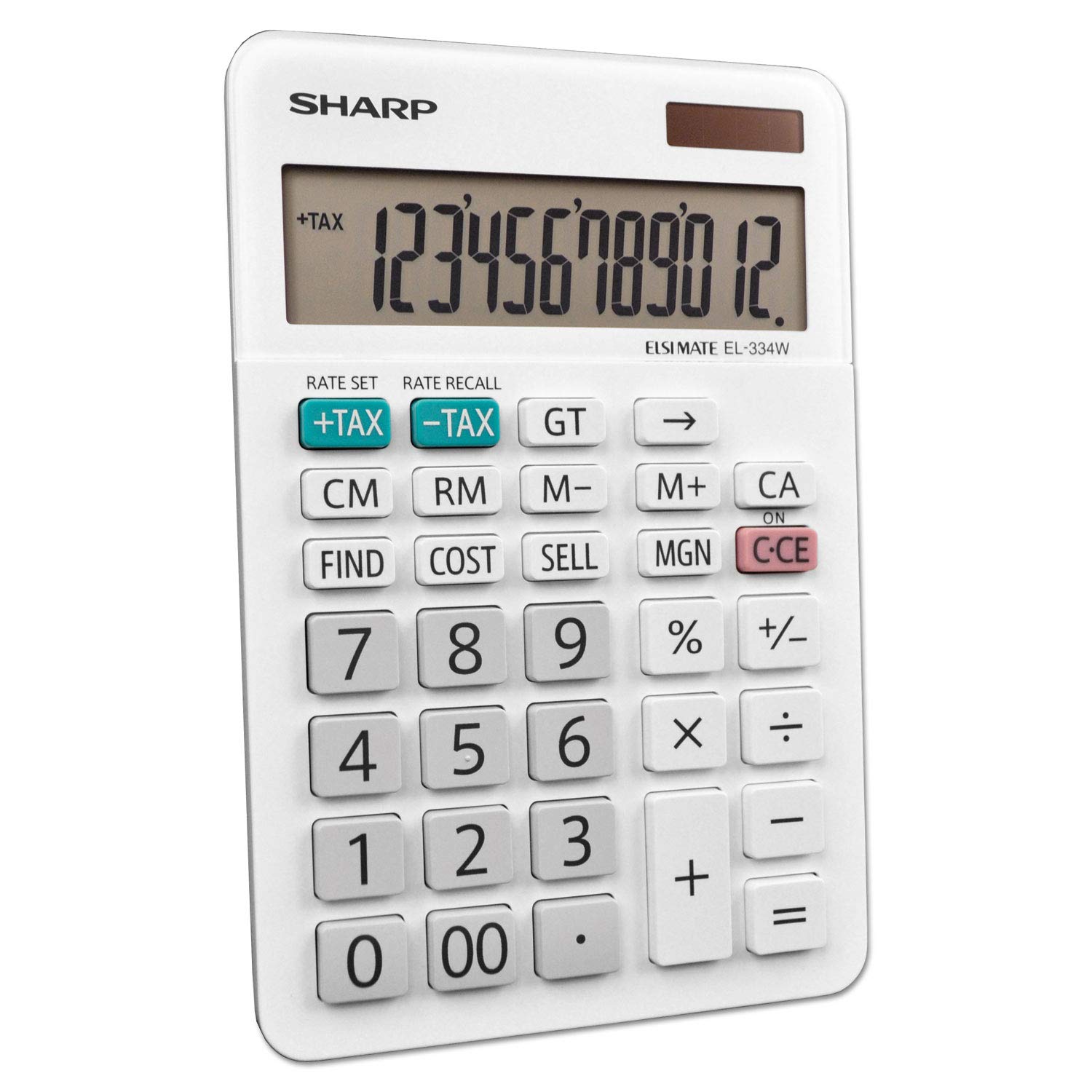 Sharp EL-334WB Business Calculator, White 4.0