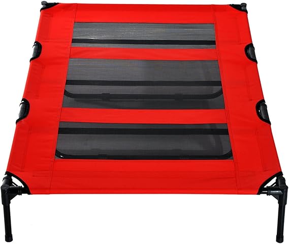 pawhut raised dog bed