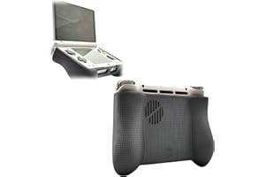 Ergonomic Comfort Grip with Felt‑Lined Dust Cover for Ayn Thor Dual Screen Handheld Gaming Console — Secure Snap‑On Handle, E