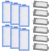 Longevity Turtle 12 PCS Filters Compatible with DreamStation 2, Replacement Kit 6 Reusable Pollen Filters 6 Disposable Ultra-Fine Filters, Replacement Filter Supplies