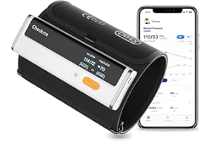 Checkme Bluetooth Blood Pressure Monitor for Home Use, Upper Arm Blood Pressure Machine with Wireless Large BP Cuff, Portable Digital BP Monitor, Reports for iOS & Android