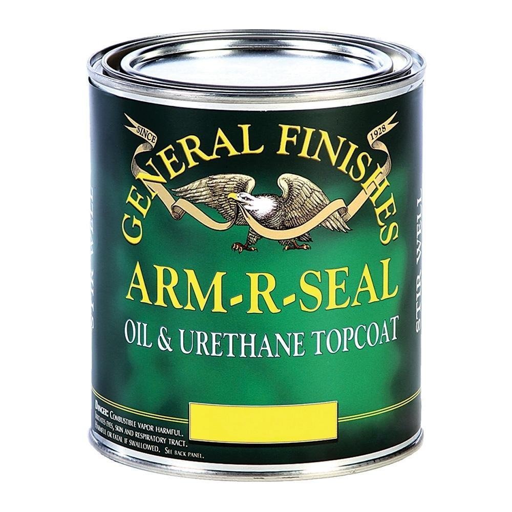General Finishes Arm R Seal Top Coat, SemiGloss, Pint, Varnish