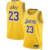 Lebron James Los Angeles Lakers NBA Kids Youth 8-20 Yellow Gold Icon Edition Swingman Jersey