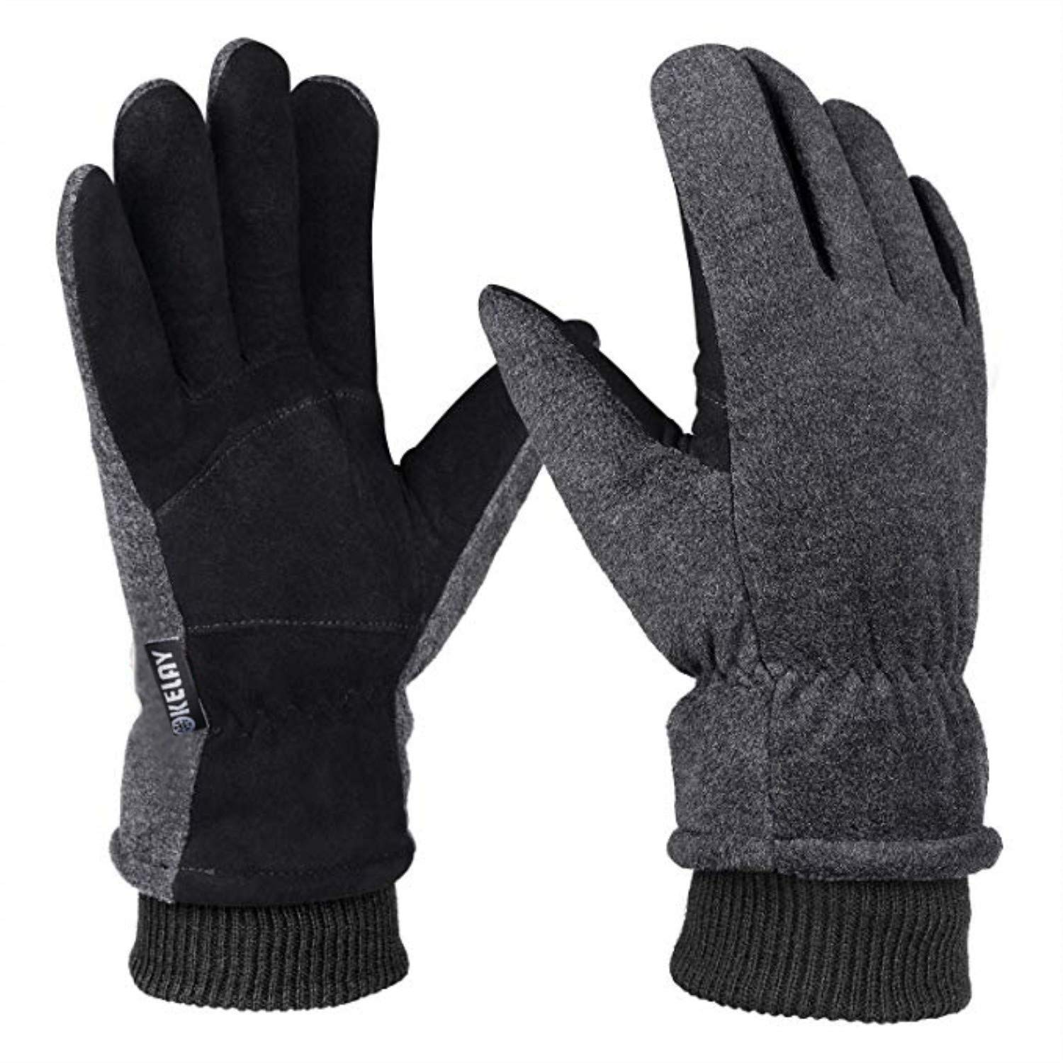 Winter Ski Gloves Men Women Waterproof, OKELAY Thick Thermal Gloves Touch Screen, Cold Weather Gloves Warm Hands for…