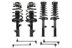 ILONPA Front & Rear Struts Shock Absorbers Assembly+Sway Bar End Links for 1997-2001 Toyota Camry 2.2L, 1999-2003 Toyota Solara 2.2L/2.4L, for 171678 171679 171680 171681 K9031, 8PCS