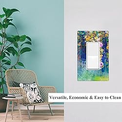 Pznen Spring Garden Floral Rocker Switch Plate