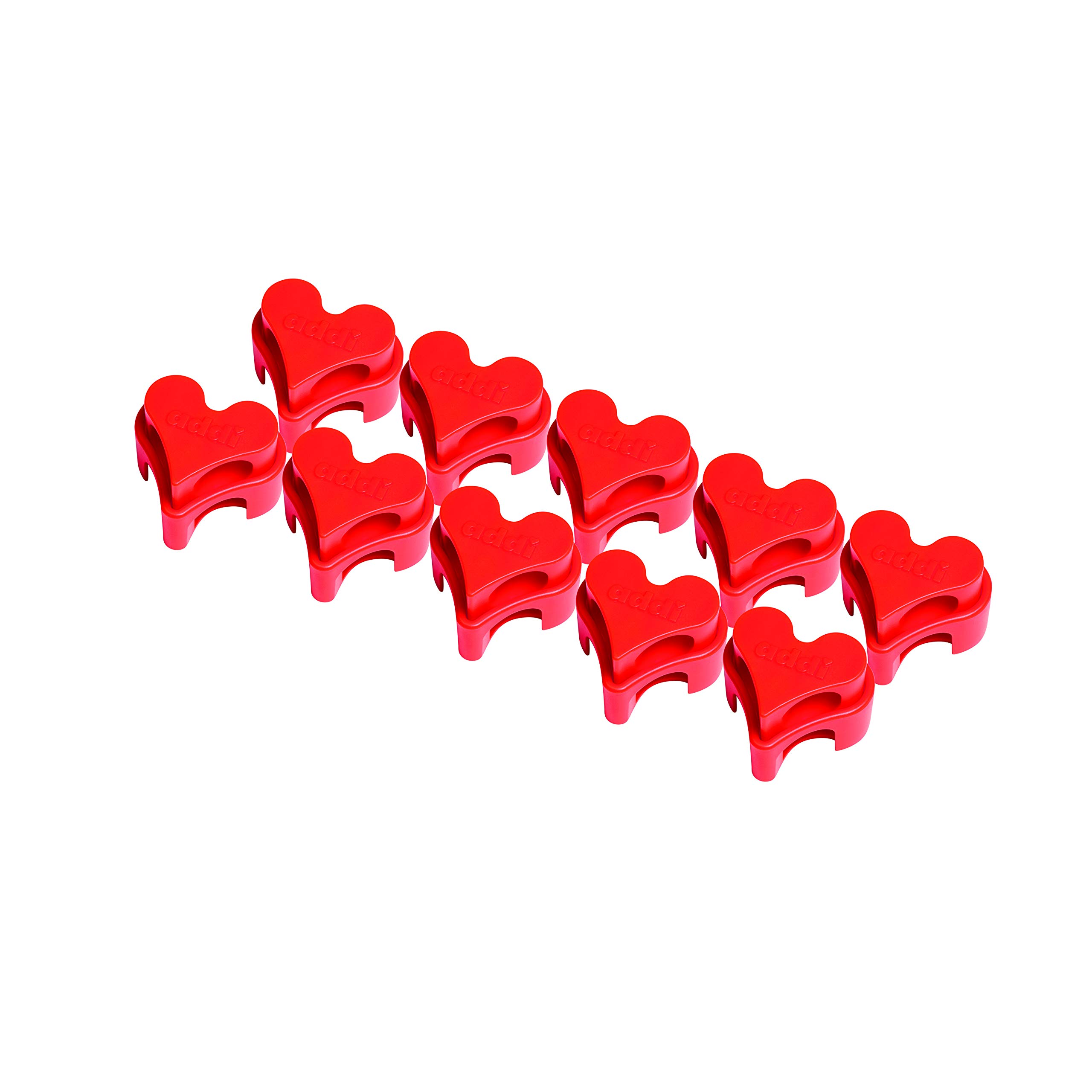 Addi Mesh Fuse Hearts, red, 5.5-10mm