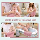 Yoofoss Baby Muslin Squares 10 Pack 30x50cm Rose 100% Cotton view 5