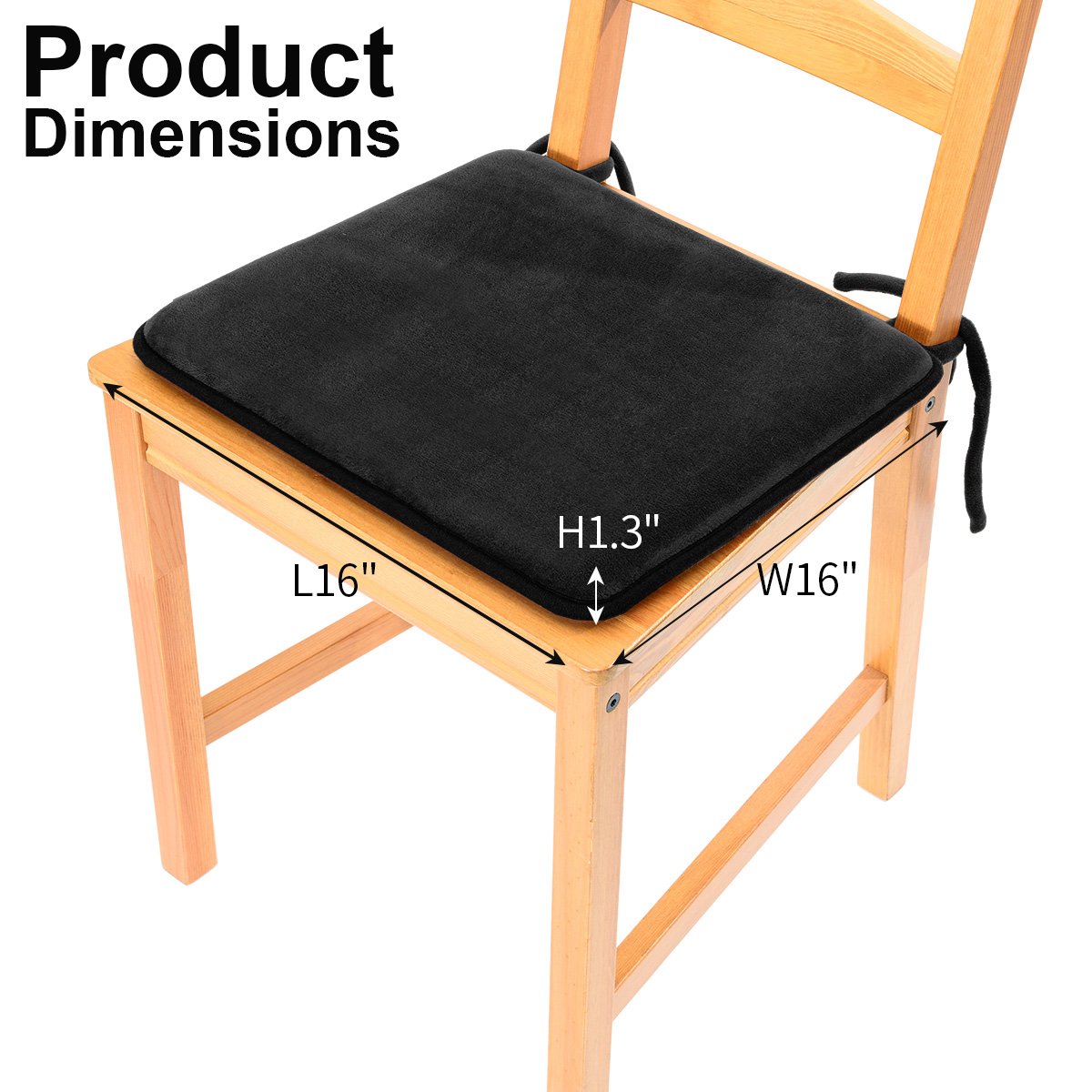 Shinnwa Dining Chair Pads,2 Pack Non Slip Memory Foam Kitchen Chair