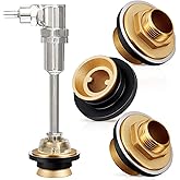 Zonon 3 Pcs Flush Valve Parts Closet Spud Brass Plumbing Fitting for Toilet Urinal Repair Kit (1 Inch X 3/4 Inch)