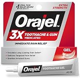 Orajel 3X for Toothache &amp; Gum Pain: Maximum Gel Tube 0.42oz - From #1 Oral Pain Relief Brand - Orajel for Instant Pain Relief