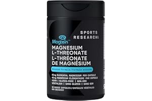 Sports Research Magtein Magnesium L-Threonate Capsules - Magnesium Supplement for Memory, Focus & Cognition - Magnesium L Thr