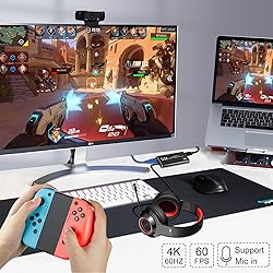Capture Card Nintendo Switch, 4K HDMI Video Capture