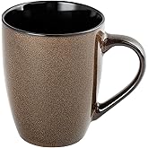 Ceramic Mugs 12oz,Large Ceramic Coffee Cups for Men, Women, Dad, Mom, Modern Coffee Mugs With Handle For Tea,Latte,Cappuccino,Cocoa. (Brown 1 Pack)