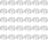 Gkhowiu 30pk Screw Top Metal Tins for Lip Balm, Cosmetics, Candles, Crafts view 1
