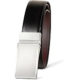 Amazon Essentials mens Leather Reversible Plaque Dress Belt