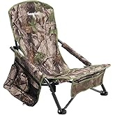 SUNNYFEEL Turkey Hunting Chair, Hunting Blind Chair, Portable Camping Chair with Storage Pocket and Carry Bag for Hunting Fishing Outdoor Travel Picnic Shooting