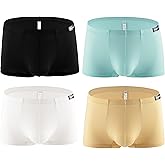 Gudan Mens Silky Underwear Short Leg Boxer Briefs Pack Health to Wear