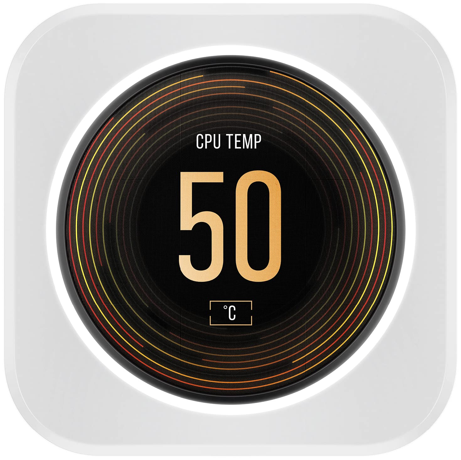 Corsair iCUE ELITE CPU Cooler LCD Display Upgrade Kit (Custom IPS LCD Screen, 24-Bit Colour Depth, 16.7 Million Colours, 24 RGB LED Ring, CORSAIR iCUE Software Compatible) White