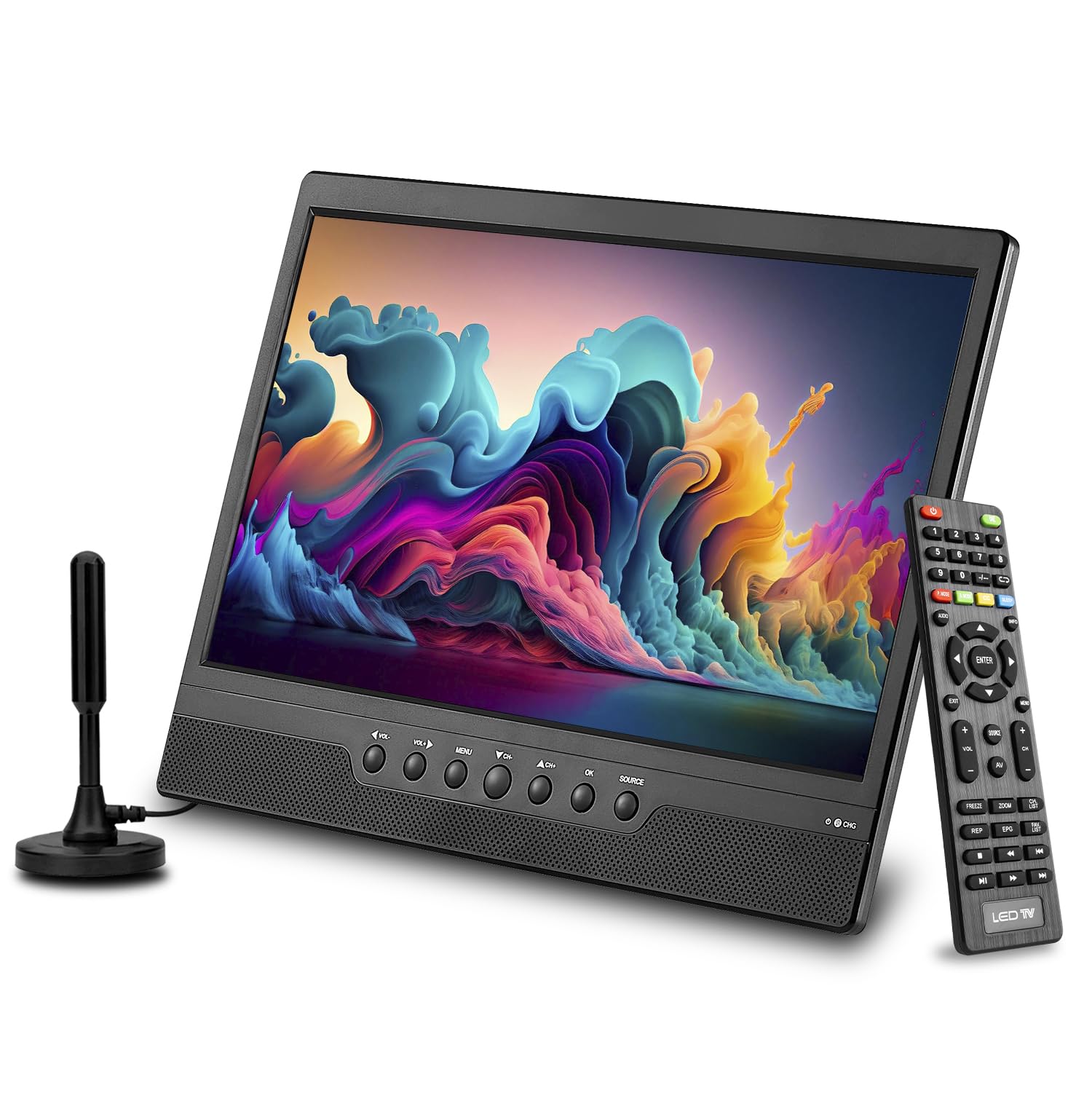 Photo 1 of othoig 14inch Small Portable TV with Rechargeable Battery-Digital ATSC Tuner-Antenna-and USB/HDMI/AV Slot in,Car-12 Volt/AC- for Kitchens,RVs and Camping(NO with WiFi/Bluetooth/Satellite)
