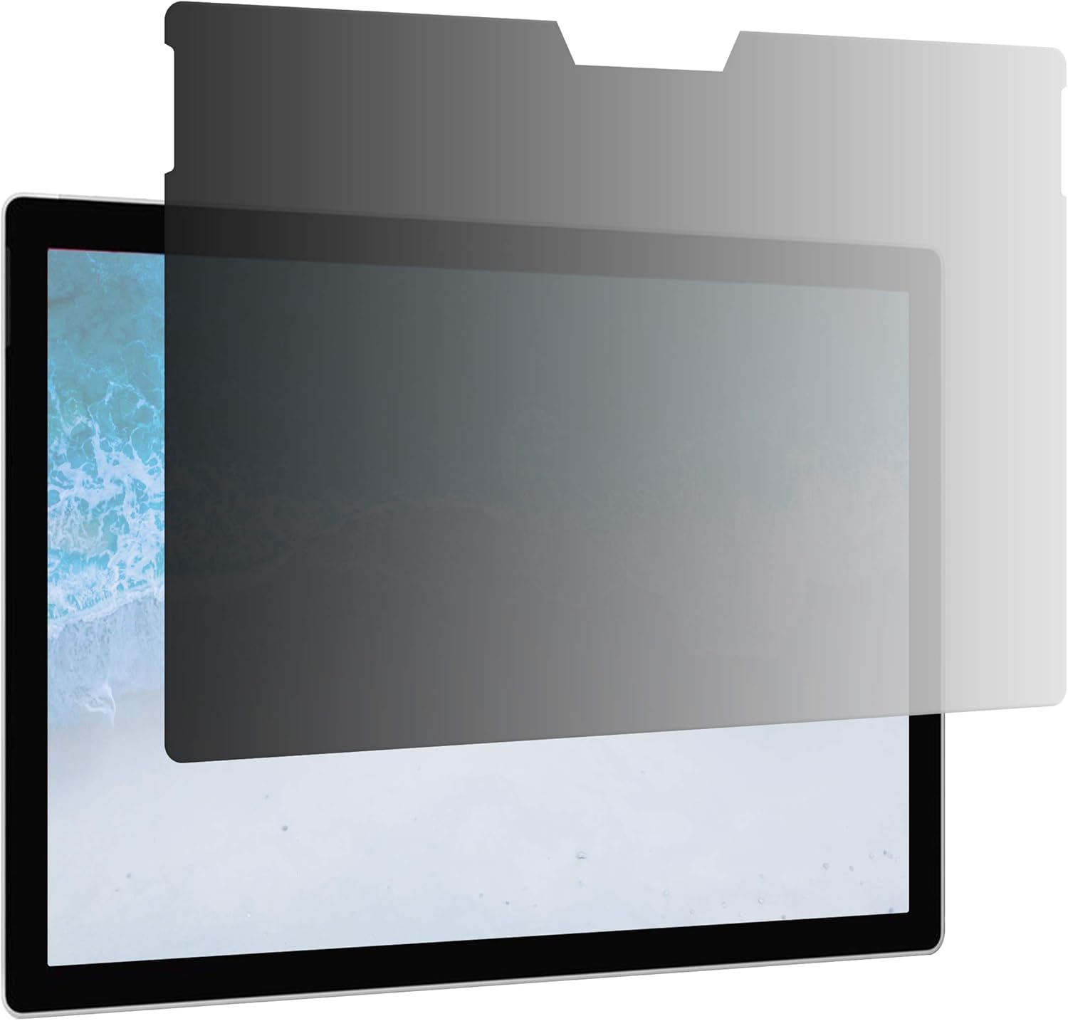 AmazonBasics Slim Privacy Screen Filter for 13.5" Microsoft Surface Book 1 / 2, Antimicrobial, Anti Glare UV & Blue Light Filter (13.5 inch, 11.4" x 7.8")