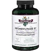 Vitanica Women's Phase II, Menopause Support, Vegan, 180 Capsules