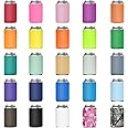 50 Pack Beer Can Coolers Sleeves, Soft Insulated Reusable Drink Cooler for Water Bottles, Blank Collapsible Soda Cover Cooler, DIY Customizable for Parties, Events or Weddings, Bulk