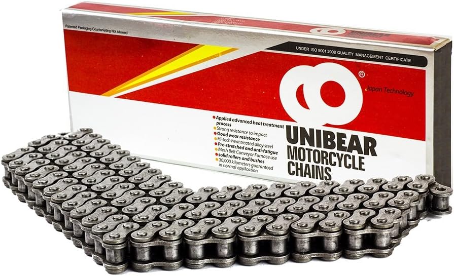 428H 98 Links Heavy Duty Drive Chain with Connecting Link for Motorcycle ATV Dirt Bike