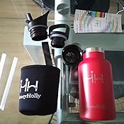 HoneyHolly Botella de Agua Acero Inoxidable sin BPA 350ml/500ml ...