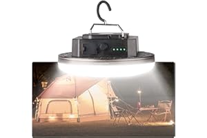 AMKULOP Transparent Portable Rechargeable LED Camping Lights,Waterproof Outdoor Light with 5000Lm,Super Bright Hanging Lanterns for Tents, Canopies & Outdoor Emergencies