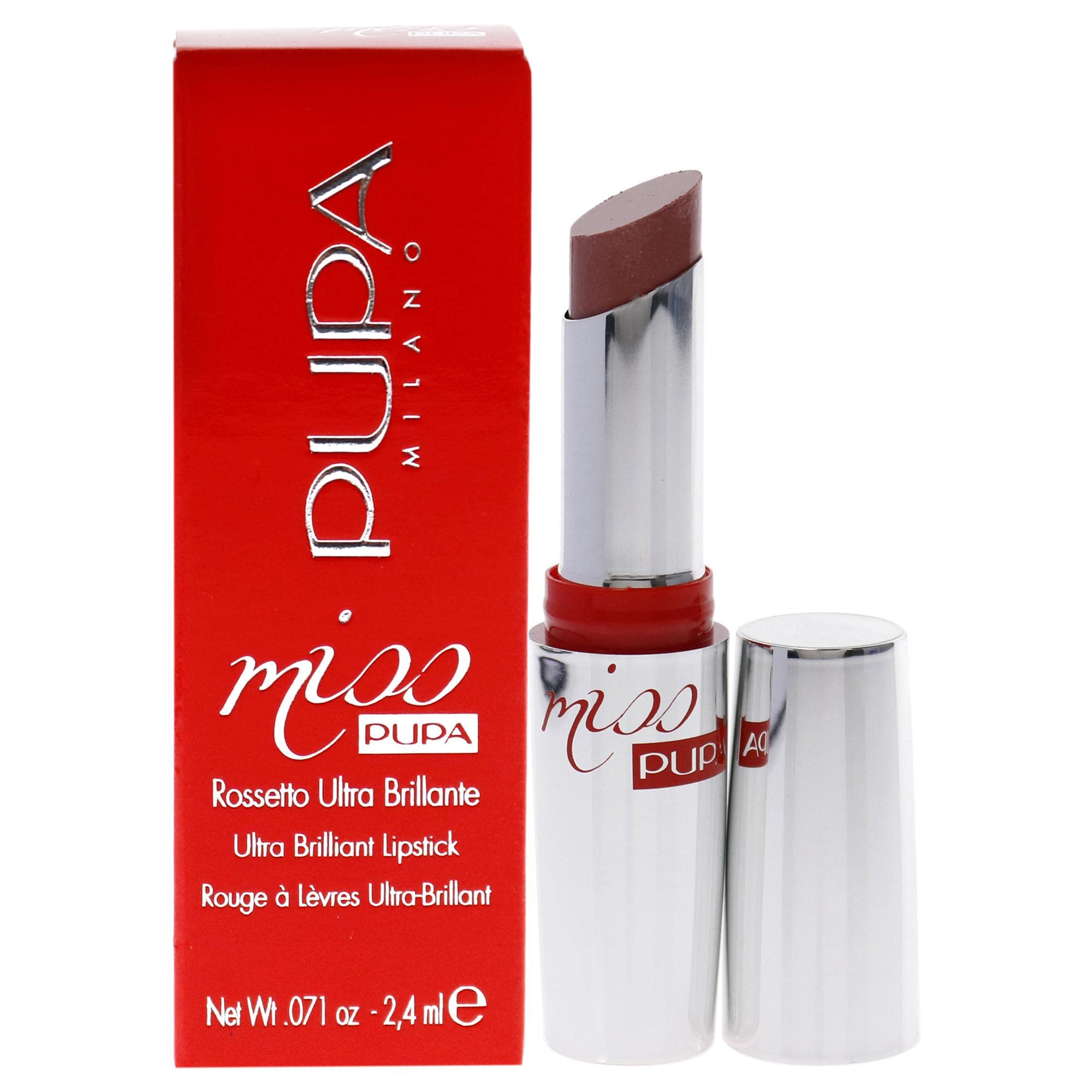Pupa Milano Miss Pupa Lipstick - 110 Nude Vibes for Women 0.071 oz Lipstick