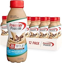 Premier Protein Shake, Café Latte, 30g Protein, 1g Sugar, 24 Vitamins & Minerals, Nutrients to Support Immune Health 11.5 fl 