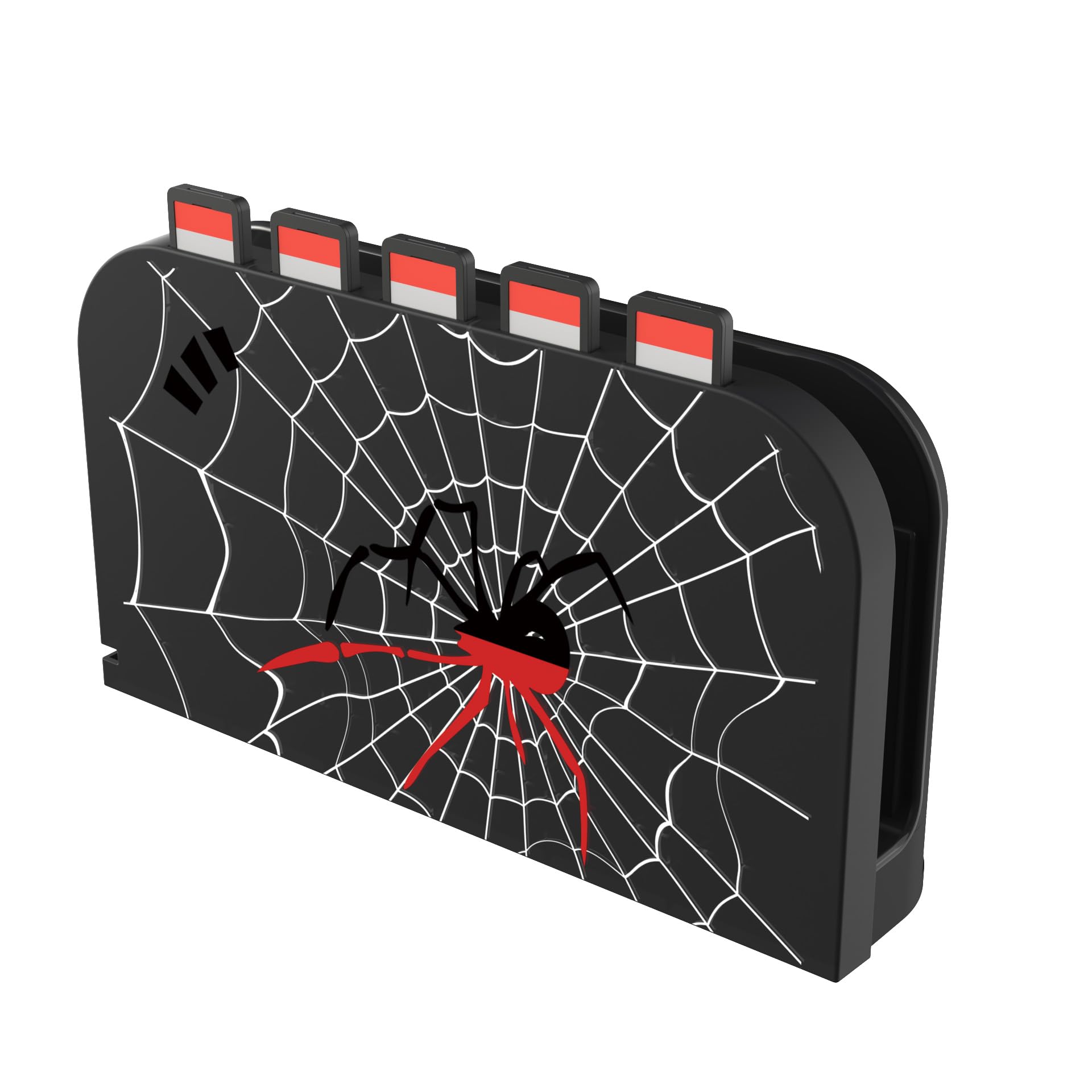 JEMDO Custom Faceplate Cover for NS 2 Charging Dock, Protective Hard PC Shell with Anti-Scratch Design, Slim Fit Spider Black Replacement Housing for NS2 Docking Station