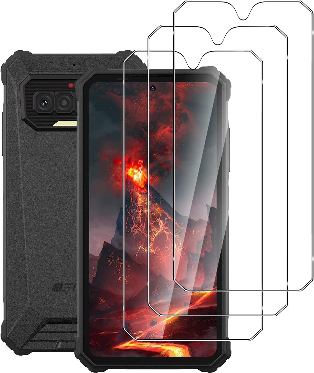 Quanen Set of 3 Tempered Glass Phone Screen Protectors Films for IIIF150 R2022, Anti-Scratch, Bubble-Free, Ultra-Resistant (HD Ultra Clear) 9H Hardness Glass