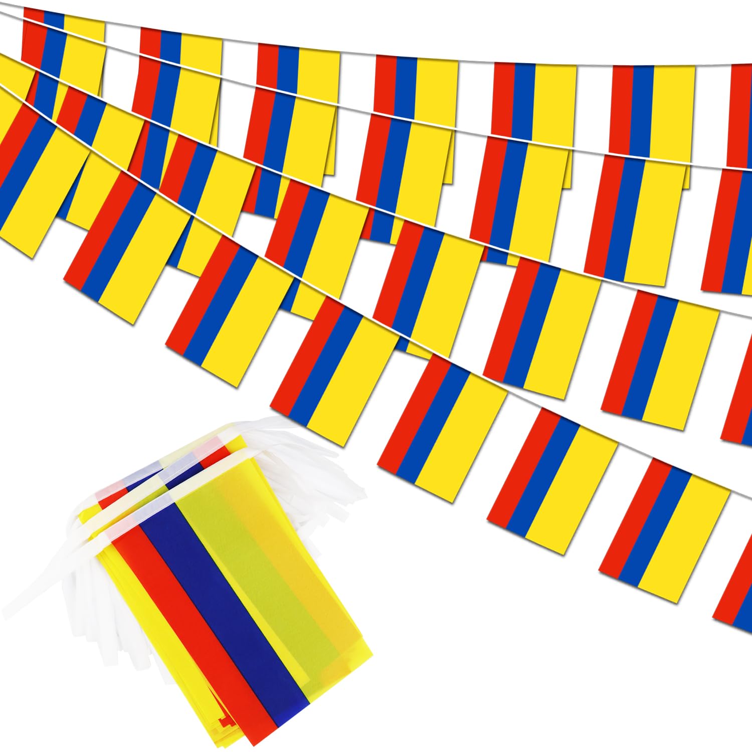 Colombia String Flag Pennant Banner - 38 Flags, 42