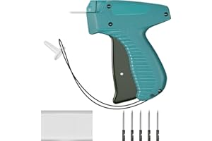 CANISFLAX Efficient Price Tagging Gun Standard Tag Kit Clothing Handheld Tagging Tool for Apparel Includes 1000 Barbs Fasteners and 5 High-Quality Needles for Quick Labeling