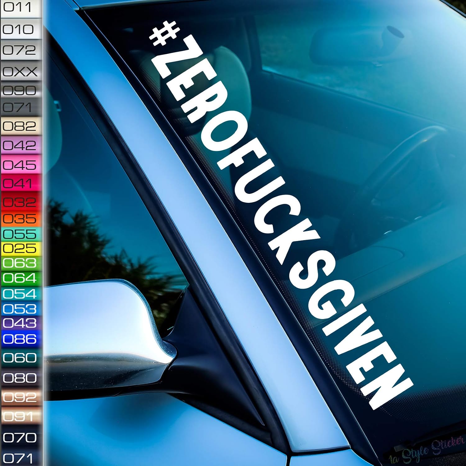 Autoaufkleber Set Fratze FCKYSLF I LOVE ASS KFZ Sticker Frecher Heckscheiben Aufkleber Tuning Style (Oilslick Glitzer Schwarz